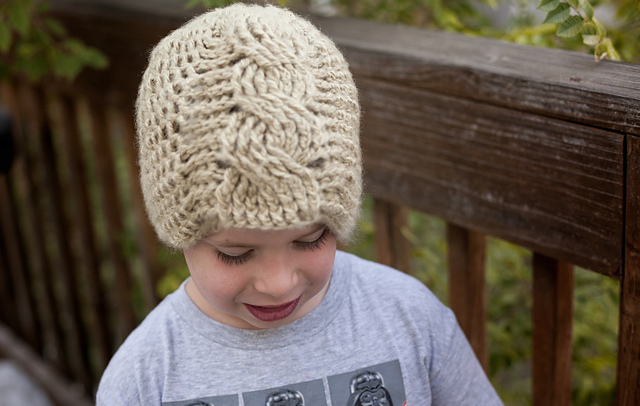 crochet cable beanie