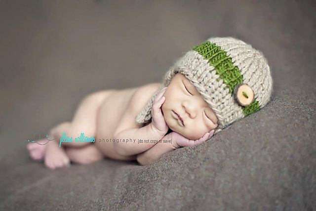 I Cord Button Beanie