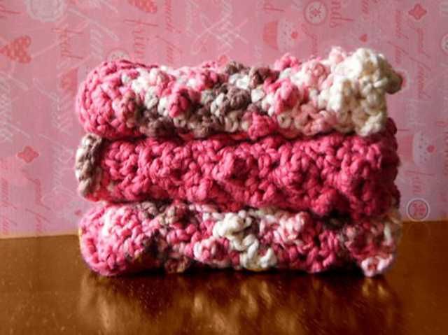 textured washcloth pattern