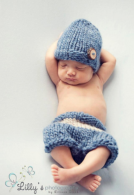 Knit shorty set