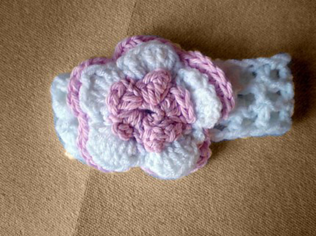 pattern122- pretty n pink waffle headband