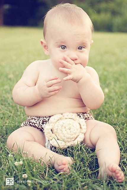 pattern 110- chunky flower diaper cover