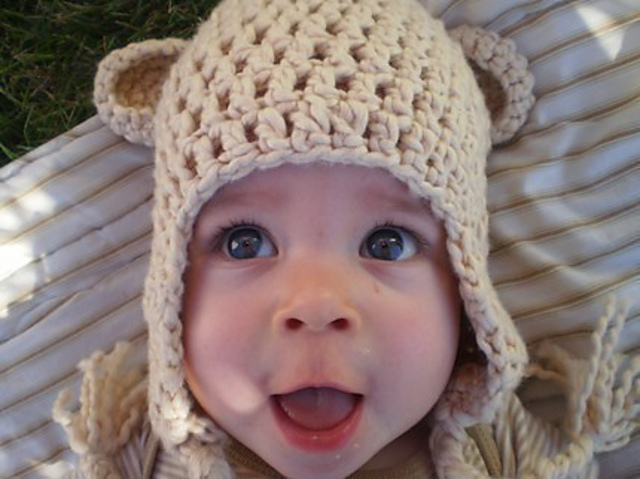 Pattern 117-Teddy bear earflap