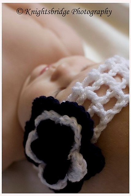 Navy waffle Headband