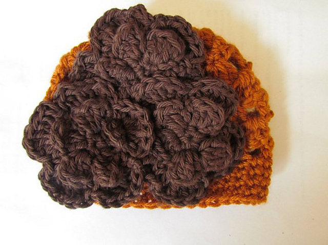 Pumpkin spice waffle hat