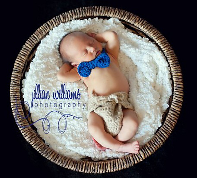 Little man Bow tie and diaper cover set
