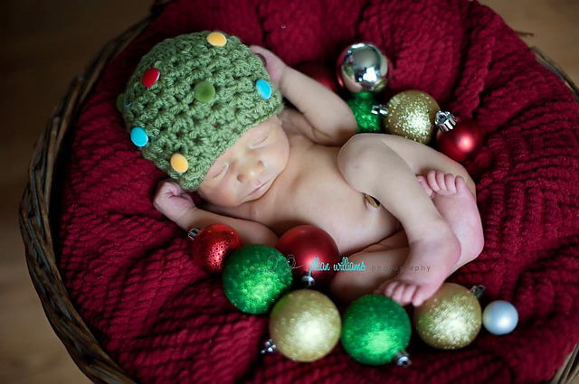 Polka dot xmas hat