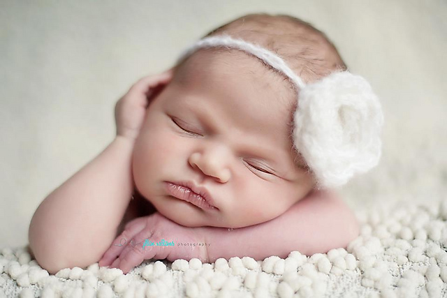 Mohair Rose Headband