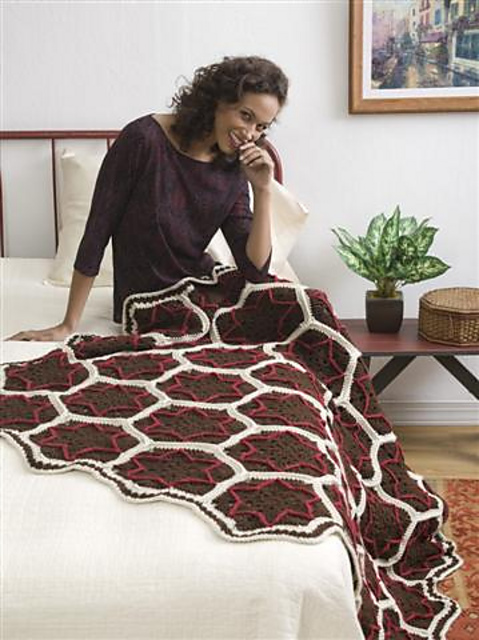 Hexagonal Stars Afghan