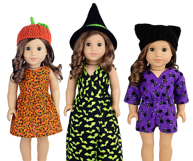 Halloween Hats For 18" Dolls