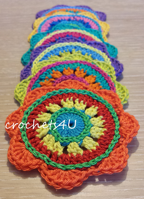 colorful coasters