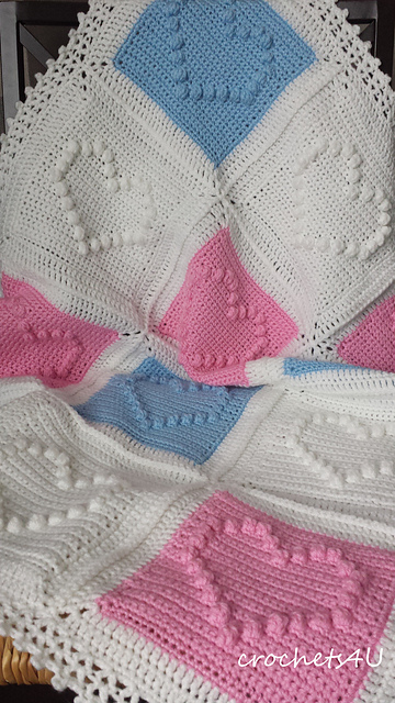 heart afghan