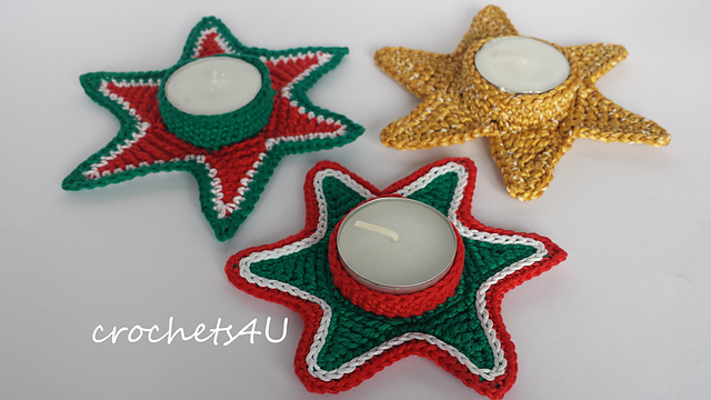 tea light holder star