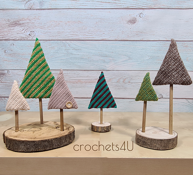 christmas tree on stick - slice of tree