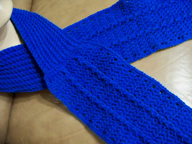 Knit Your Bit 2010 "Cabled Seaman's Scarf" 2