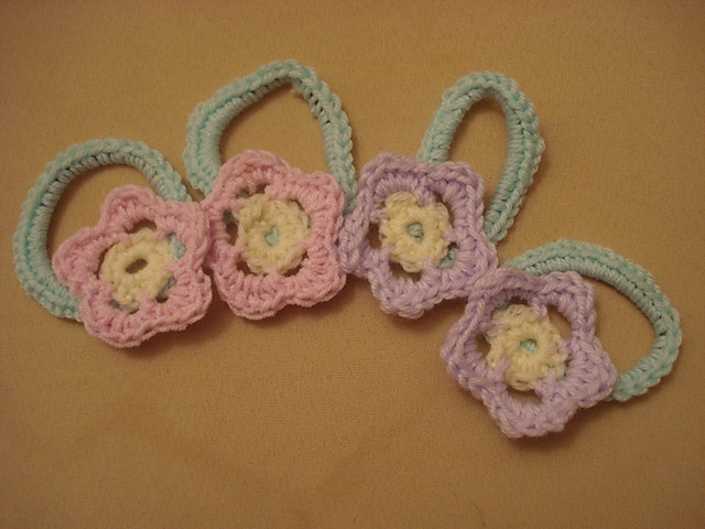 Flower Hair Tie Scrunchie