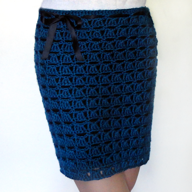 Openwork Shell Skirt