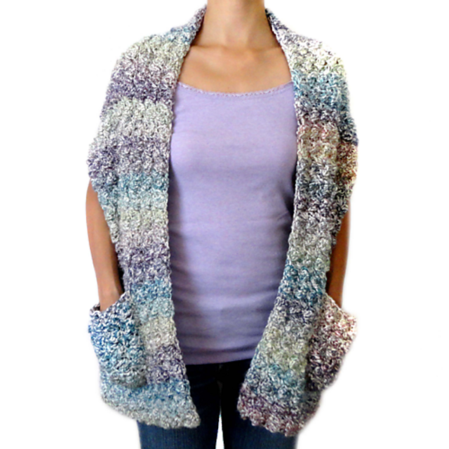 Cozy Shawl Wrap with Pockets 