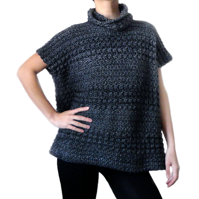 Subtle Stripes Poncho