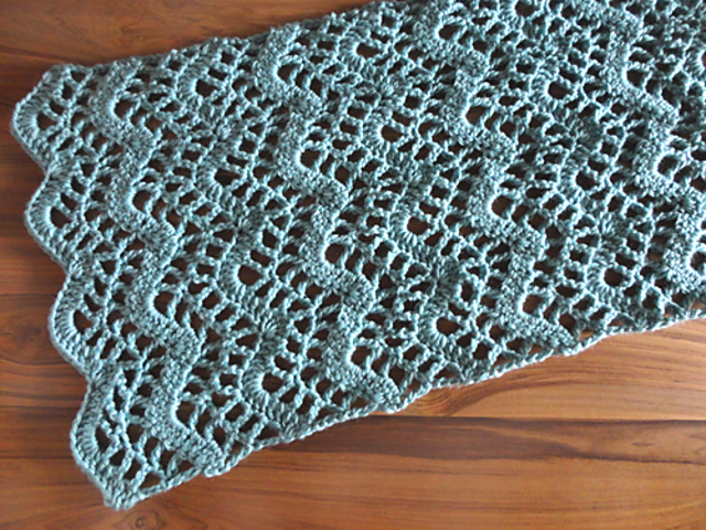 Lacy Chevron Table Runner