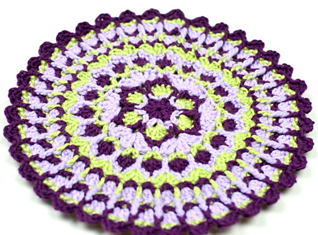Lilac Trellis Mandala