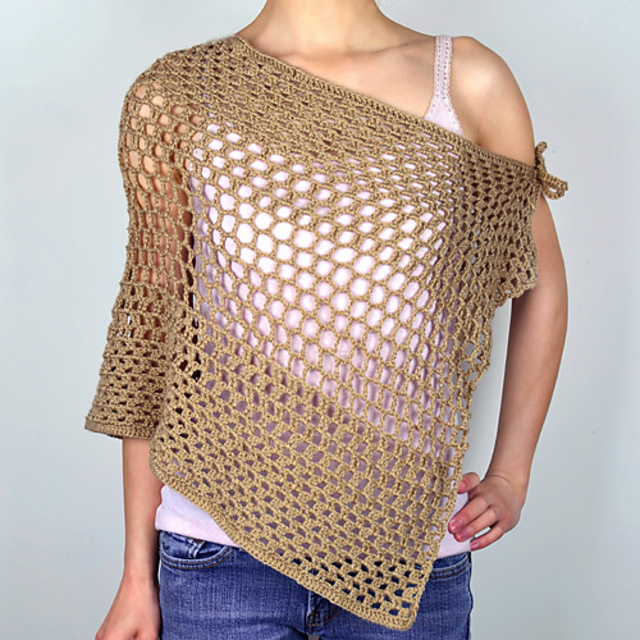 Trio Mesh Shawl