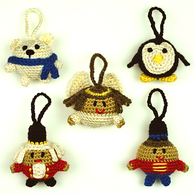 Christmas Character Ball Ornaments - Set #2