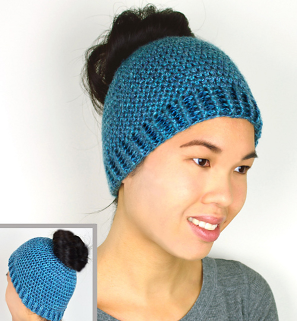 Bun and Ponytail Hat