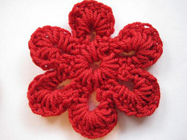 Simple Six Petal Flower