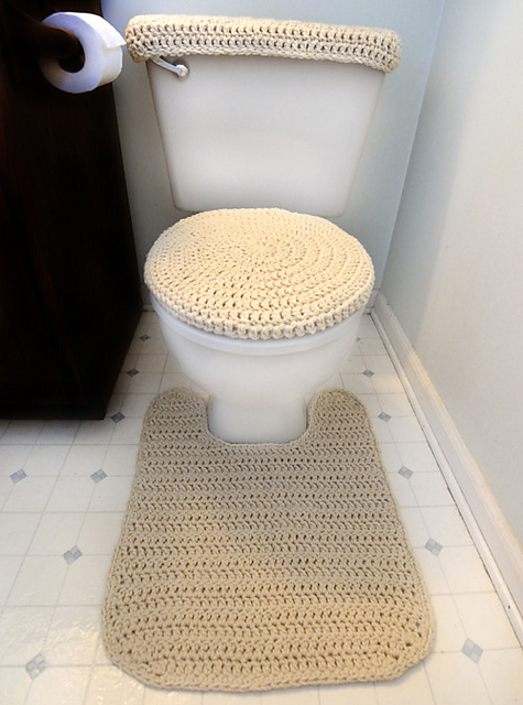 Toilet Cover, Tank Cover and Contour Rug