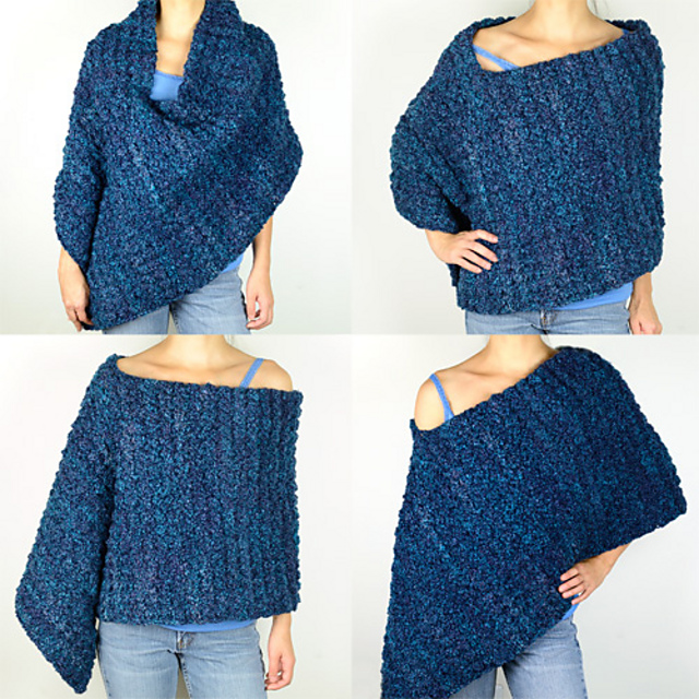 Cozy Asymmetrical Poncho