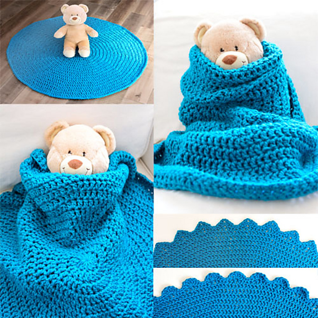 Quick Circle Baby Blanket