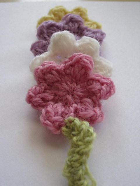 Posies in a Row Bookmark