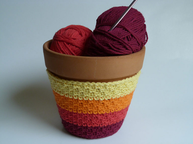 Textured, Ombre Pot Cover