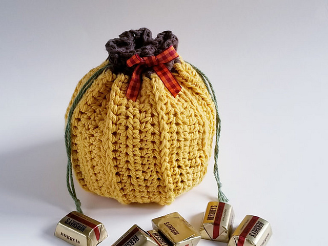 Rustic Pumpkin Favor Bag