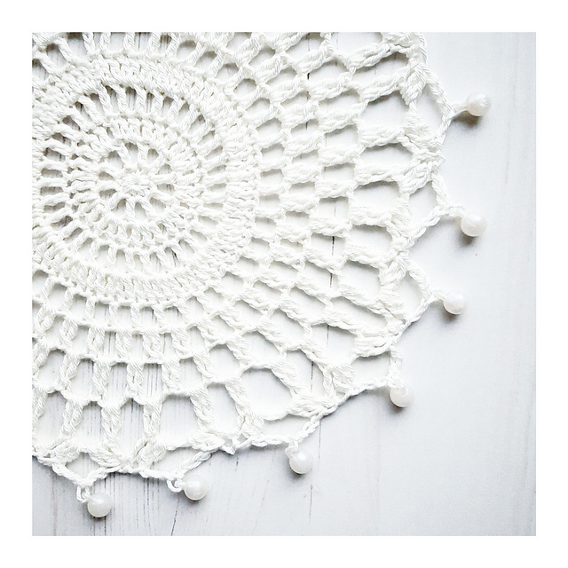 Jug Cover :: White Sugar Bowl Mandala