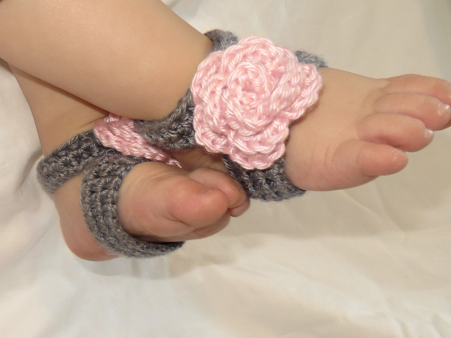 Barefoot Sandals with Flower