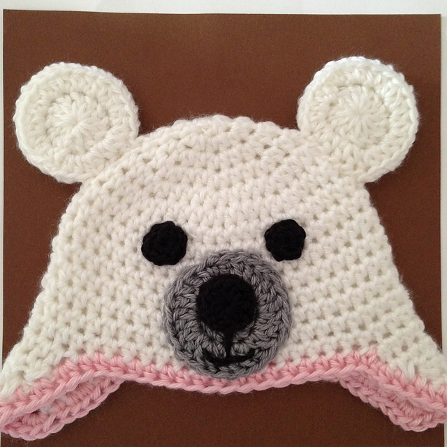 Polar Bear Earflap Hat