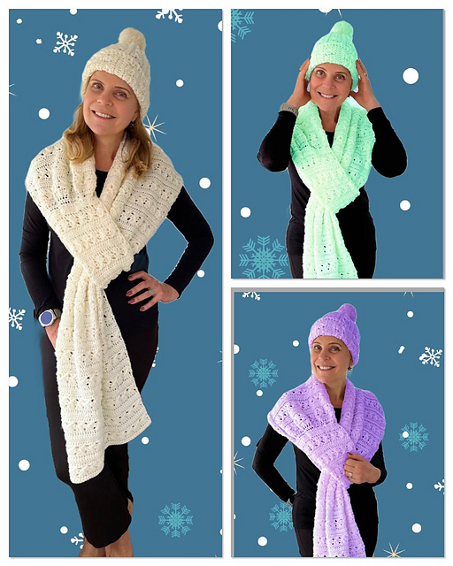 COZY SLIP KNOT SHAWL SET