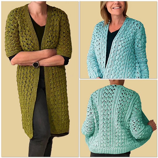 Ravelry: DOUBLE DUTCH CARDIGANS pattern by CroJennifer