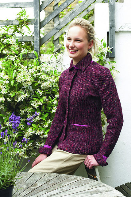 Tweed Jacket with Contrast Lining