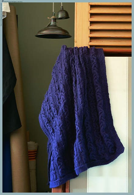 Cable & Garter Stitch Throw