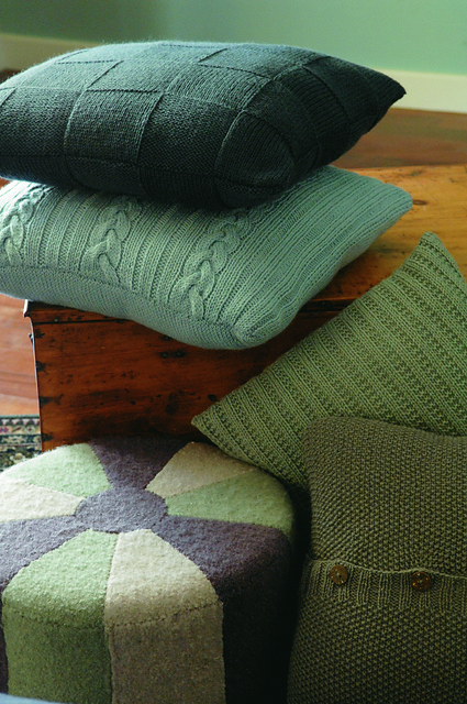Felted Ottoman Cover