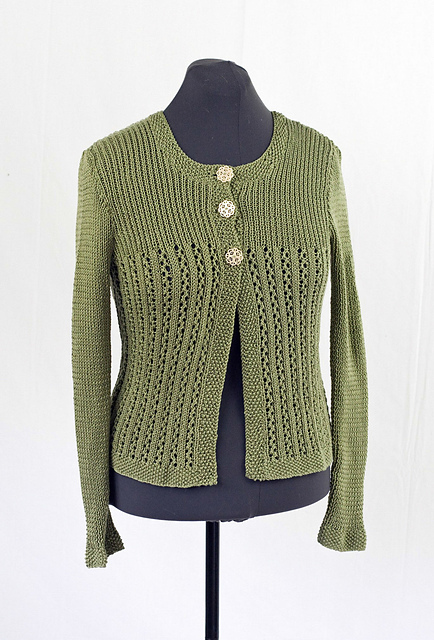Ribs and Lace Cardigan