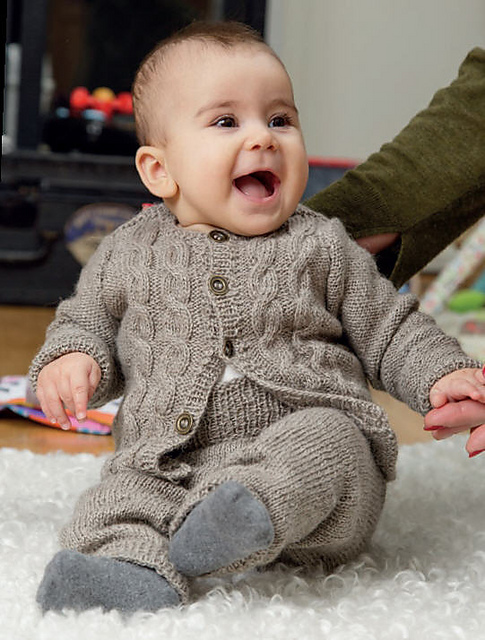 91925 Baby Cabled Cardigan