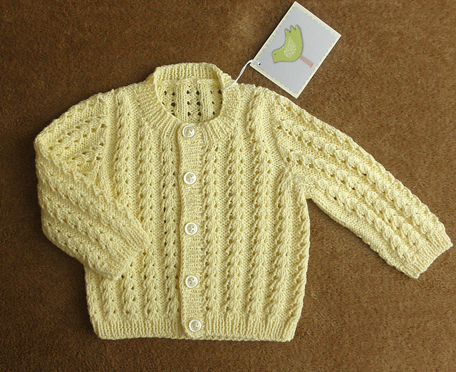 Lace Cardigan with Round Neck