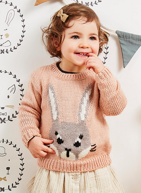 Pull motif lapin - M1472