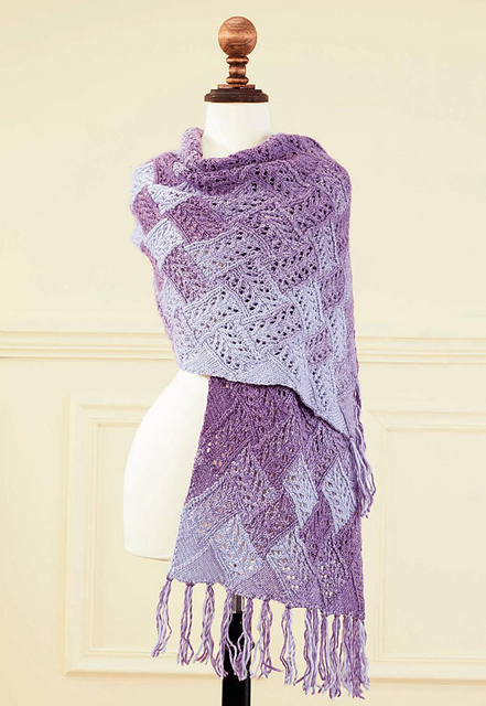 Mulberry Entrelac Wrap