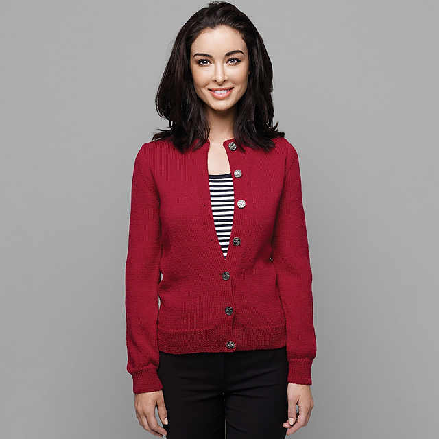 Cardigan with Set-in Sleeves