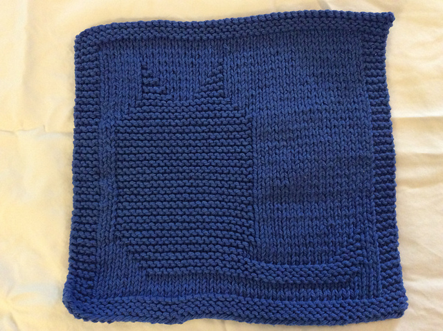 Fat Cat Dishcloth
